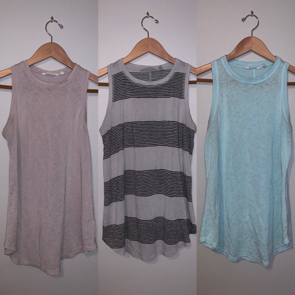Athleta Breezy High Neck Tank Bundle